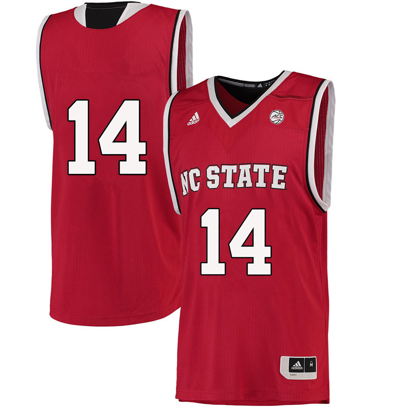 Men #14 Vann Williford NC State Wolfpack College Basketball Jerseys-Red - Click Image to Close